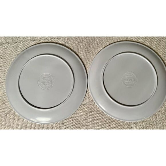 Set of 2~Home Collection Paisley Skull & Spider Melamine Plates - Picture 2 of 4